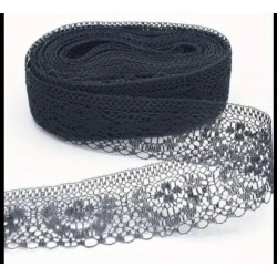Spitzenband schwarz