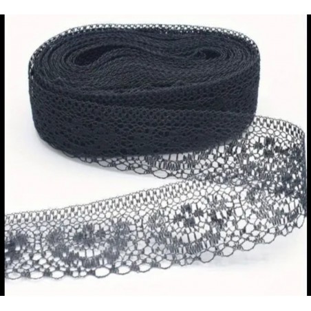 Spitzenband schwarz