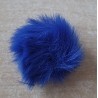 Kunstfell Bommel blau