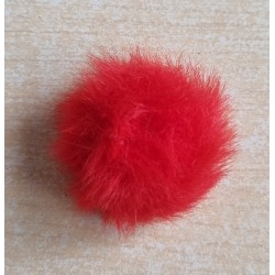 Kunstfell Bommel rot