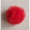 Kunstfell Bommel rot