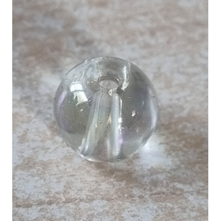 Kunststoff Perle transparent/regenbogen