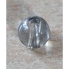 Kunststoff Perle transparent/blau
