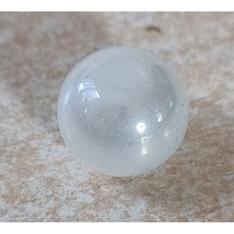 Kunststoff Perle weiss/regenbogen