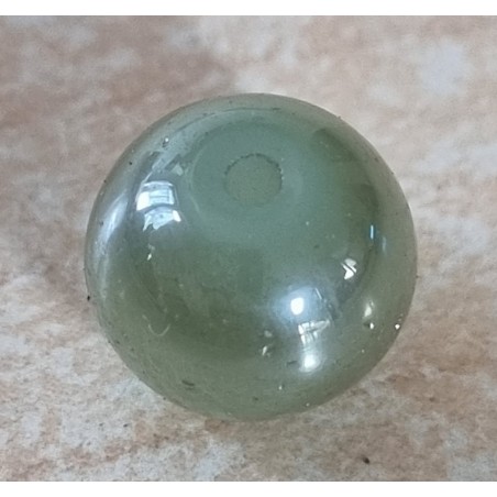 Kunststoff Perle olive/regenbogen