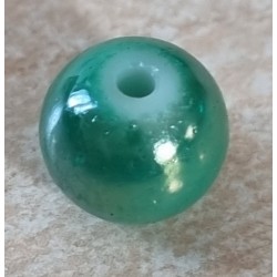 Kunststoff Perle grün/regenbogen