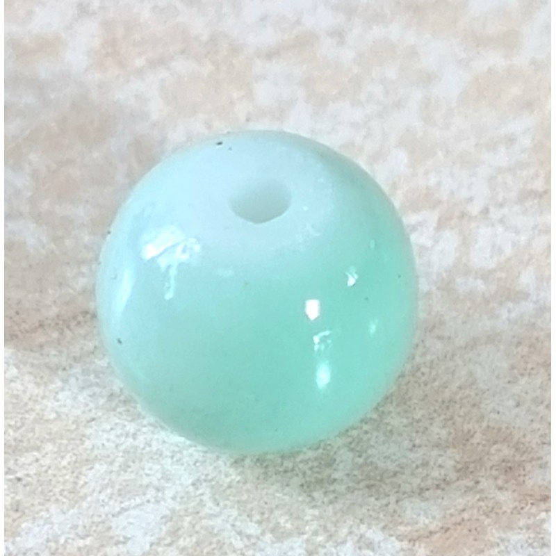Kunststoff Perle mint/regenbogen