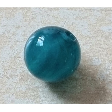 Kunststoff Perle petrol