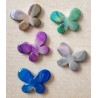 Kunststoff Perle Schmetterling blau/regenbogen