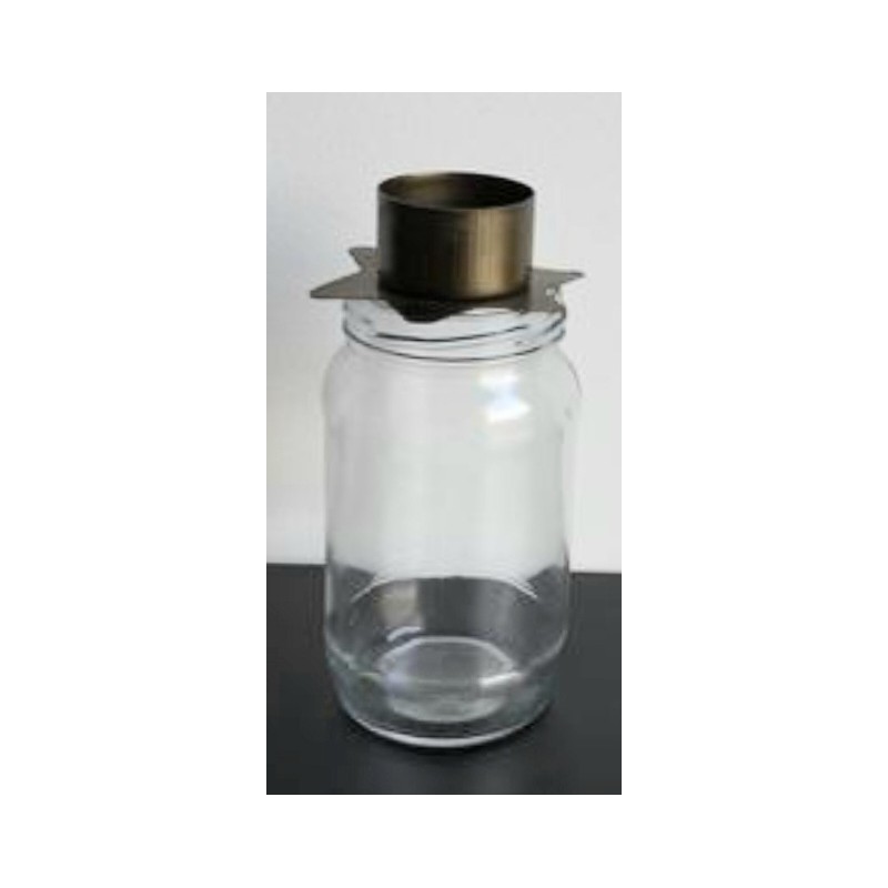 Teelichthalter Stern auf Glas