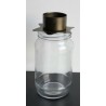 Teelichthalter Stern auf Glas