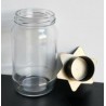 Teelichthalter Stern auf Glas