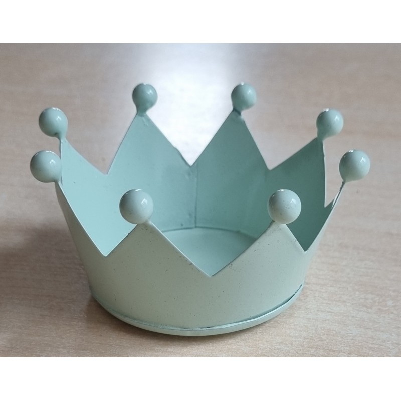 Teelichthalter Krone mint