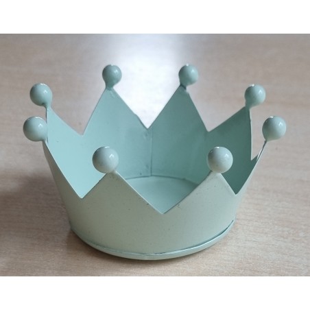 Teelichthalter Krone mint