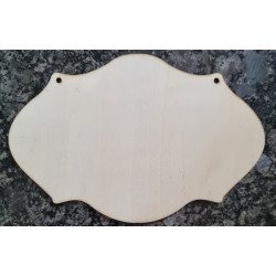 Holz Schild gewellt natur 1
