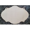 Holz Schild gewellt natur 1