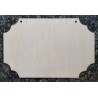 Holz Schild gewellt natur 2