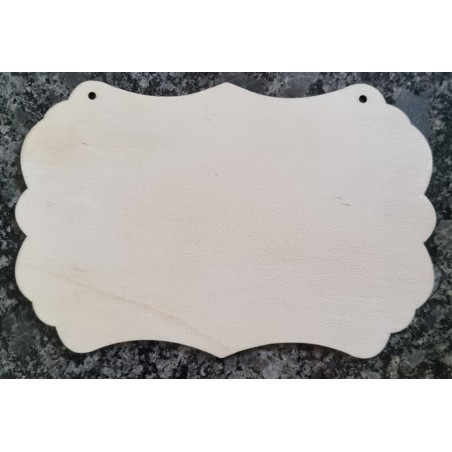 Holz Schild gewellt natur 3