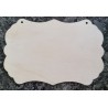 Holz Schild gewellt natur 3