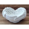 Beton Engelsflügel Schälchen weiss