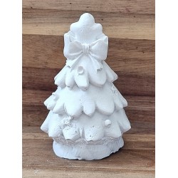 Beton Weihnachtsbäumchen/Engel weiss
