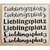 Vinyl Schrift  Lieblingsplatz schwarz