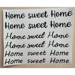 Vinyl Schrift  Home sweet Home schwarz