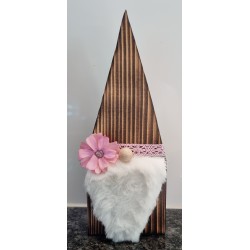 Holz Wichtel rosa