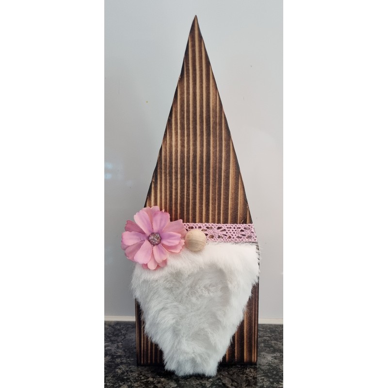 Holz Wichtel rosa