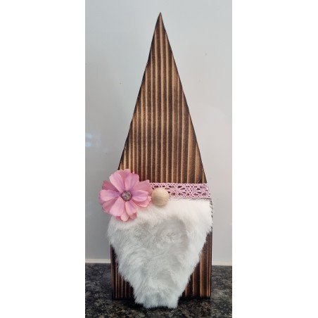 Holz Wichtel rosa