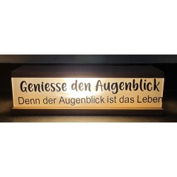 Led Lichterbalken "Genieße den....."