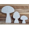 Beton Fliegenpilz 3 weiss