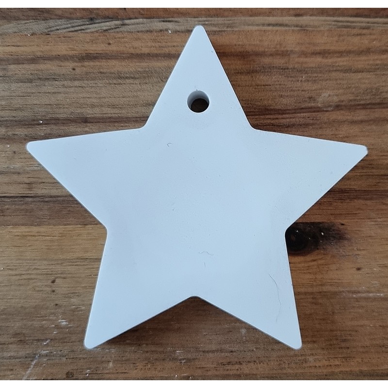Beton Stern zum Hängen weiss