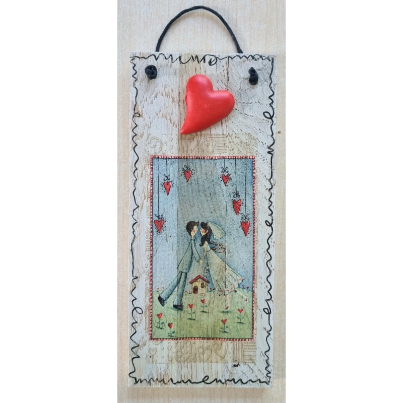 Mini Schild Hochzeitspaar