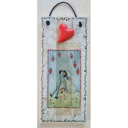 Mini Schild Hochzeitspaar