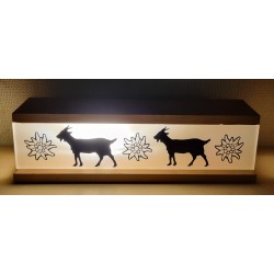 Led Lichterbalken  Ziegen/Edelweiss