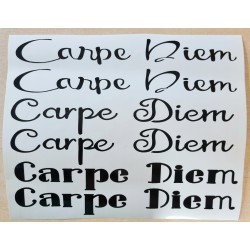 Vinyl Schrift Carpe Diem schwarz