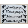 Vinyl Schrift Schutzengel 1 schwarz