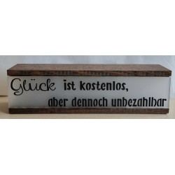 Led Lichterbalken "Glück ist kostenlos..."