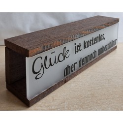 Led Lichterbalken "Glück ist kostenlos..."