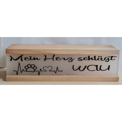 Led Lichterbalken "Mein Herz...."