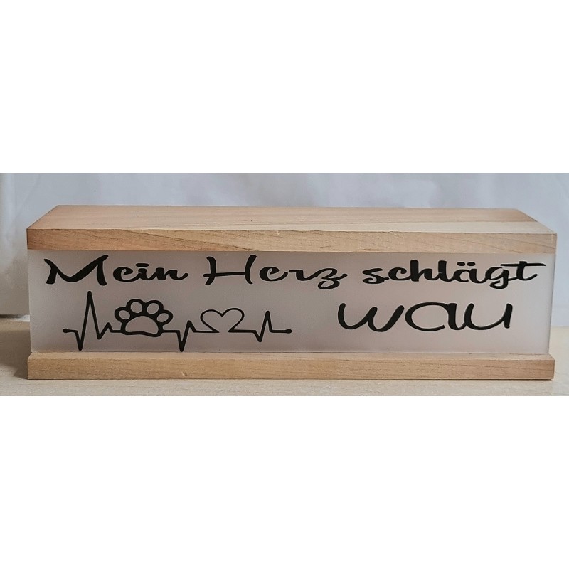 Led Lichterbalken "Mein Herz...."