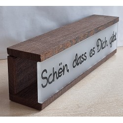 Lichterbalken "Schön,dass es Dich gibt "