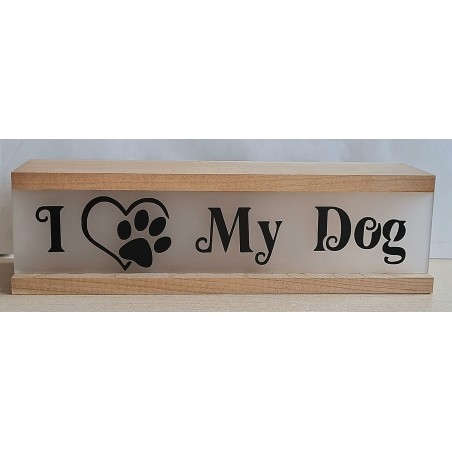 Lichterbalken "I Love my Dog"