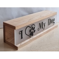 Lichterbalken "I Love my Dog"