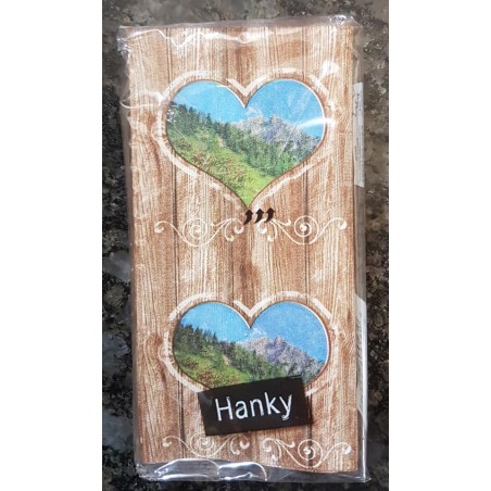 Taschentücher Herz/Holz