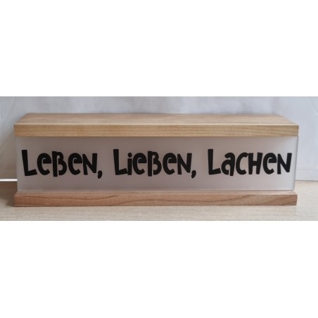 Led Lichterbalken "Leben, Lieben,  Lachen"