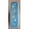 Deko Band Sterne mint/gold