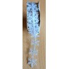 Deko Band Schneeflocken weiss/silber