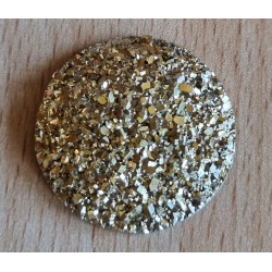 Deko Glitterstein gold